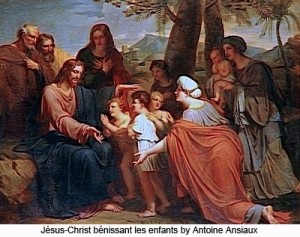 Antoine_Ansiaux_Jesus_Christ_benissant_les_enfants_400
