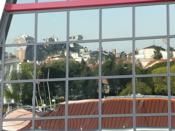Vitre reflet tour Madrid