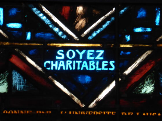 Charitables vitrail Lausanne
