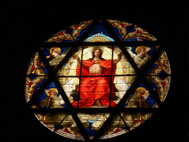 Christ Roi vitrail Bâle