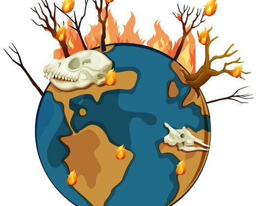Planète qui brûle