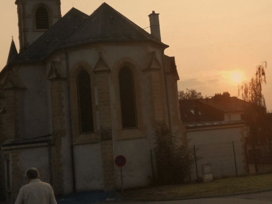 Eglise au crépuscule