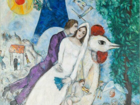 Les mariés de la Tour Eiffel Marc Chagall